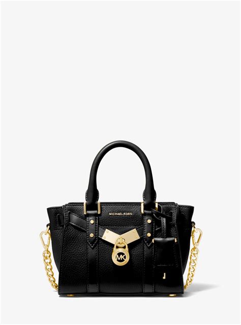 michael kors nouveau hamilton small black|Michael Kors Hamilton tote.